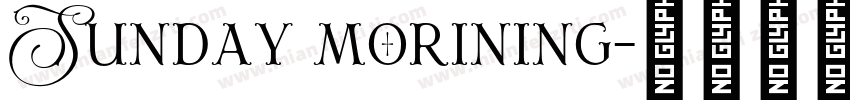 Sunday morining字体转换